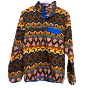 Rare Patagonia Anthos Pink Synchilla Pullover